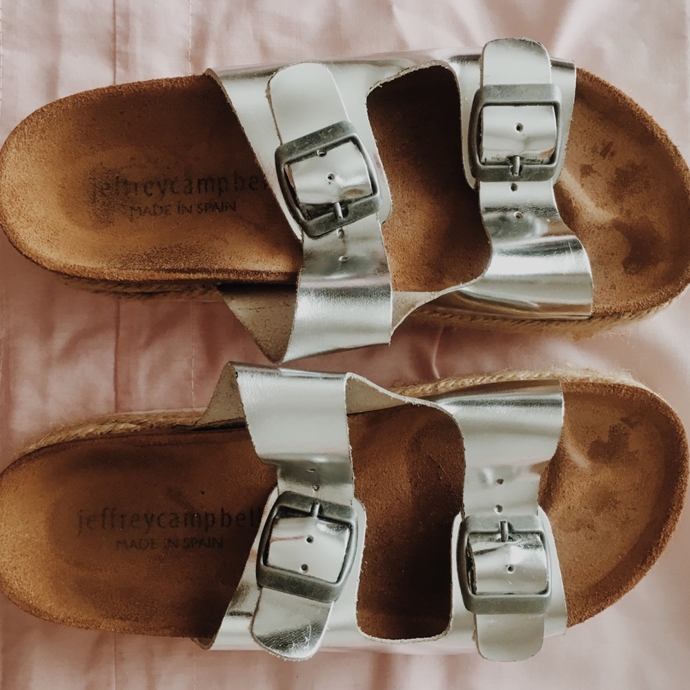 Jeffrey Campbell espadrille wedge sandals